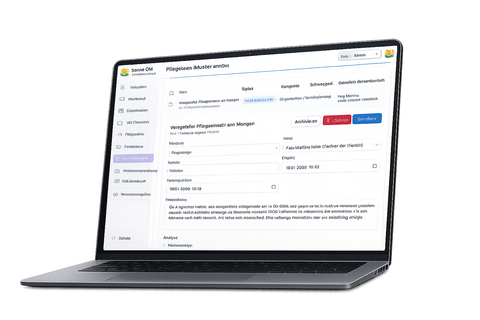 Verbesserungsliste in QM Sonne